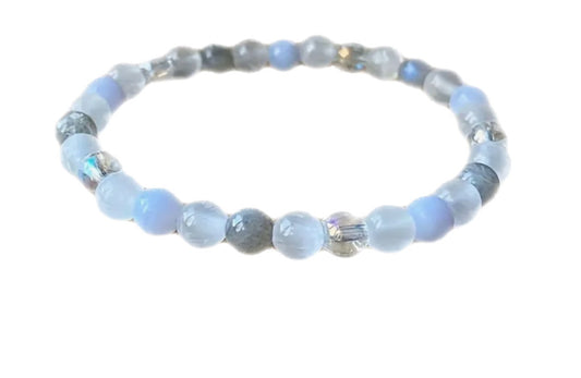 Genuine multi crystal Guardian Angel bracelet for PEACE and ANXIETY RELIEF